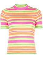 Opening Ceremony Striped Knitted T-shirt - Multicolour