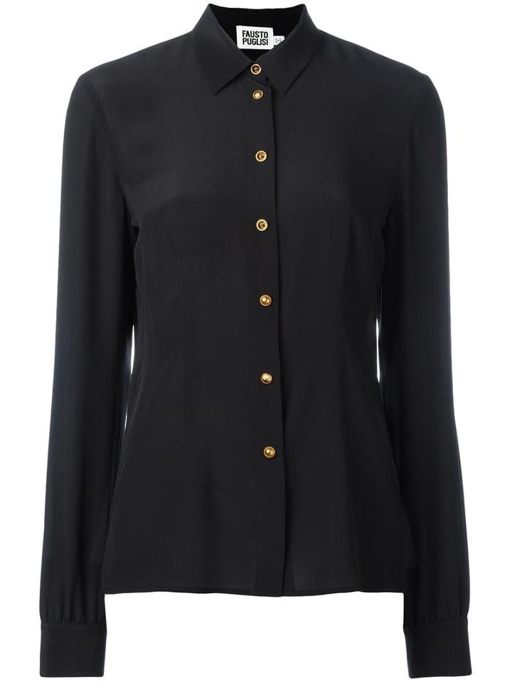 Fausto Puglisi Classic Shirt, Women's, Size: 44, Black, Silk