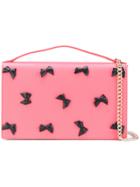 Boutique Moschino Bow Cross Body Bag - Pink & Purple