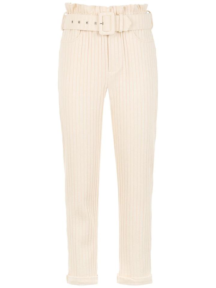 Framed Superb Cropped Trousers - Neutrals