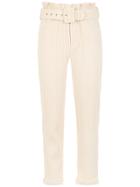 Framed Superb Cropped Trousers - Neutrals