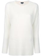 Theory Side-slit Cashmere Jumper - Nude & Neutrals