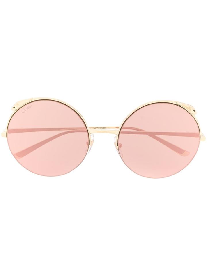 Cartier Oversized Round Sunglasses - Gold