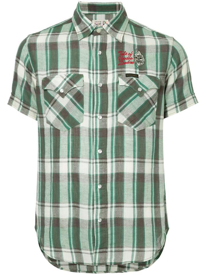 Hysteric Glamour Plaid Short-sleeve Shirt - Green