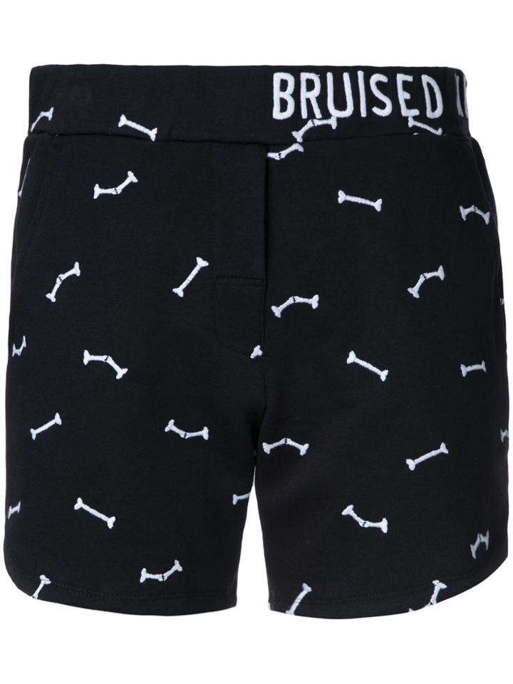 Zoe Karssen Bruised Not Broken Shorts - Black