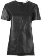 Givenchy Leather T-shirt, Women's, Size: 40, Black, Lamb Skin