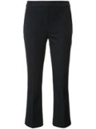 Elie Tahari Cropped Trousers, Women's, Size: 6, Blue, Cotton/rayon/spandex/elastane