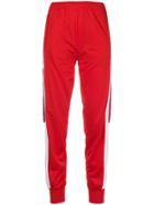 Kappa Logo Stripe Track Pants - Red