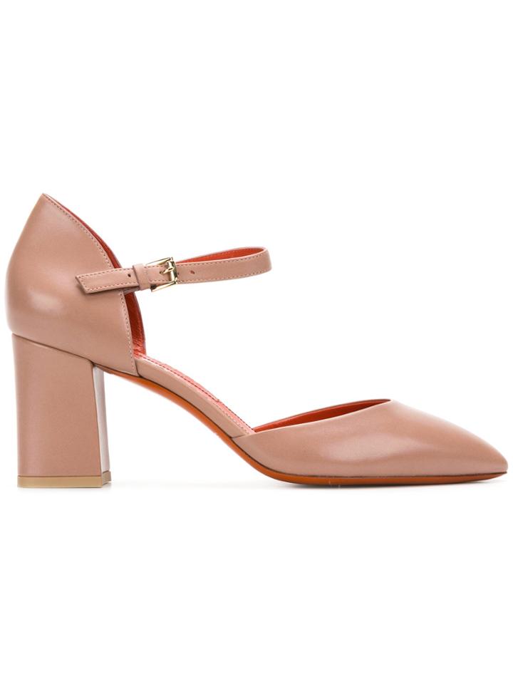 Santoni Pointed-toe Pumps - Nude & Neutrals