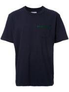 Sacai Horrorshow Patch Pocket T-shirt, Men's, Size: 4, Blue, Cotton