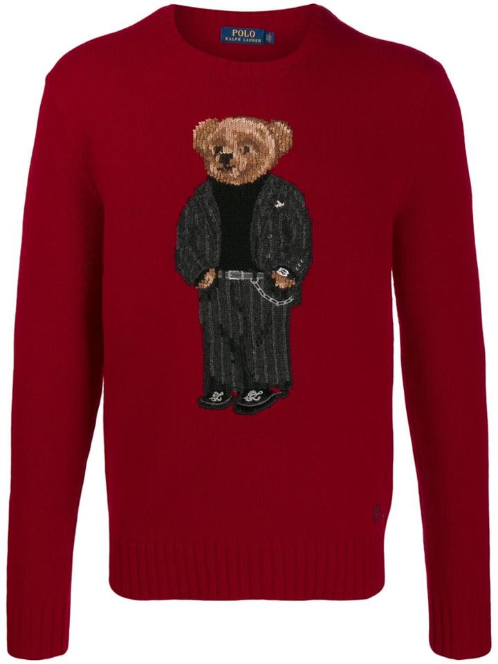 Polo Ralph Lauren Suit Bear Jumper - Red