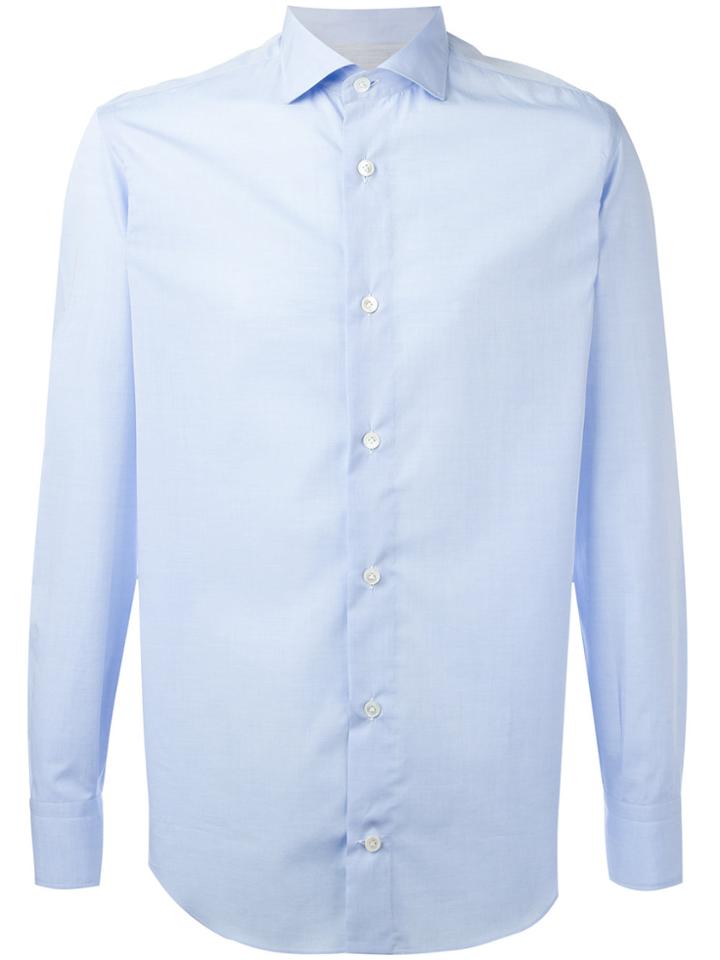 Eleventy Long-sleeve Shirt - Blue