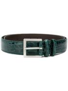 Orciani Classic Buckled Belt - Green