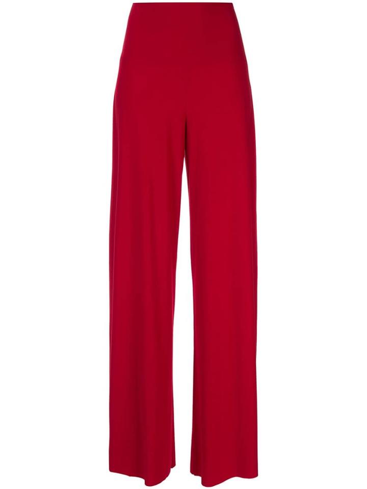 Norma Kamali Straight-leg Trousers - Red