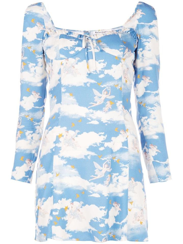 Reformation Sydney Mini Dress - Blue
