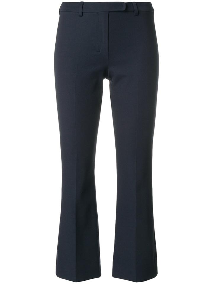 's Max Mara Flared Cropped Trousers - Blue