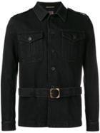 Saint Laurent Denim Safari Jacket - Black