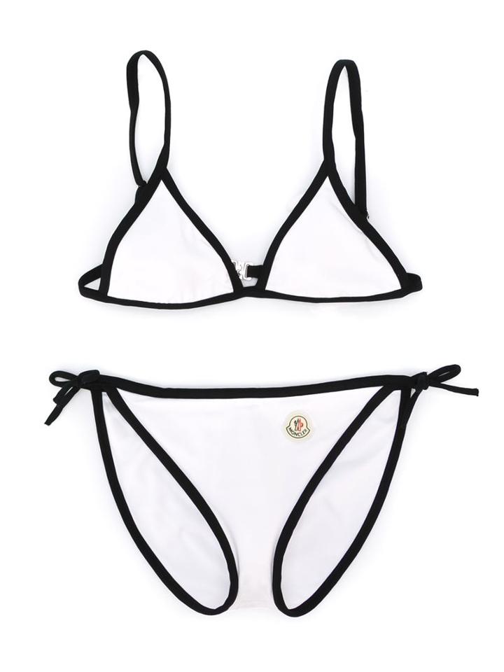 Moncler Kids Three Piece Bikini Set, Girl's, Size: 8 Yrs, White