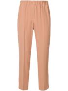 Incotex Skinny Cropped Trousers - Pink & Purple