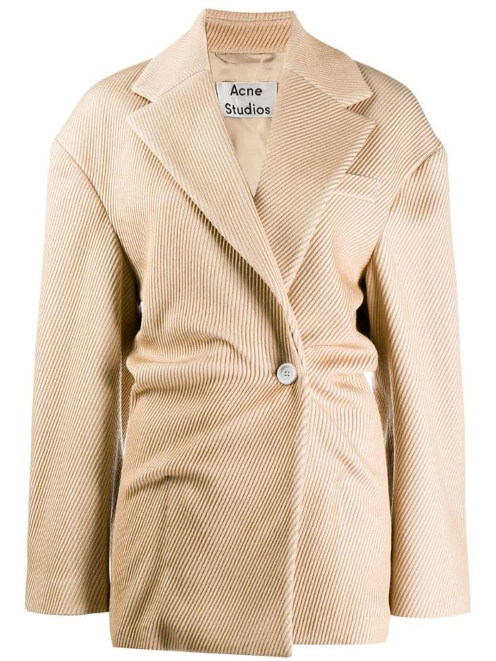 Acne Studios Dropped Shoulder Jacket - Neutrals