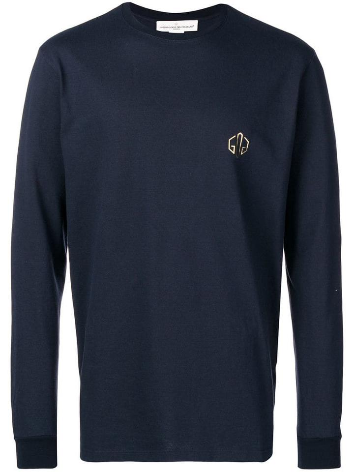 Golden Goose Chest Logo Jumper - Blue