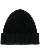 Filippa-k Ribbed Knit Beanie Hat - Black