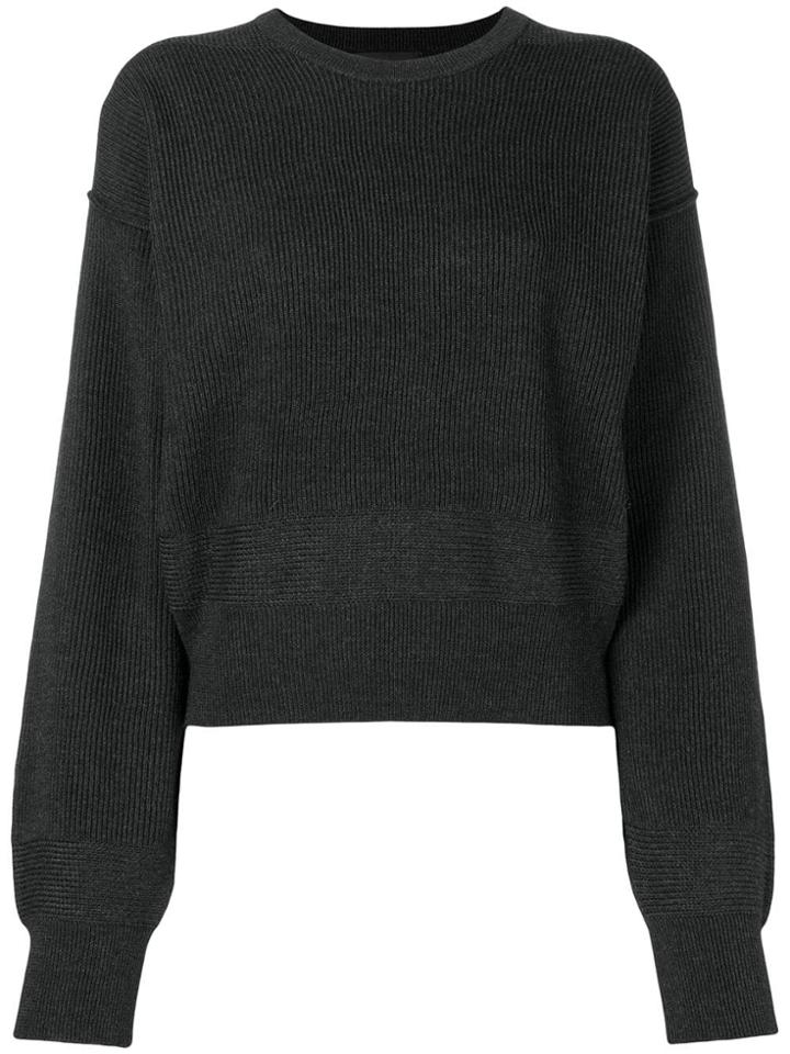 Diesel Black Gold Ribbed Knit Jumper - Grey