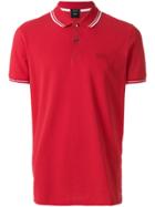 Boss Hugo Boss Striped Detail Polo Shirt - Red