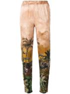 Just Cavalli Safari Print Cropped Trousers - Nude & Neutrals