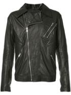 Skingraft Ribbed Moto Jacket, Men's, Size: Medium, Black, Leather