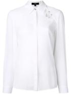 Versus Safety Pin Detail Shirt, Women's, Size: 44, White, Polyester