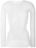 R13 - Cashmere Sheer Top - Women - Cashmere - Xs, White, Cashmere