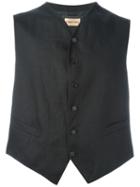 Romeo Gigli Vintage Classic Waistcoat, Men's, Size: 52, Black