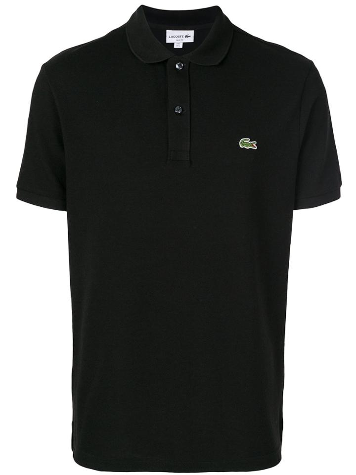 Lacoste Logo Polo Shirt - Black