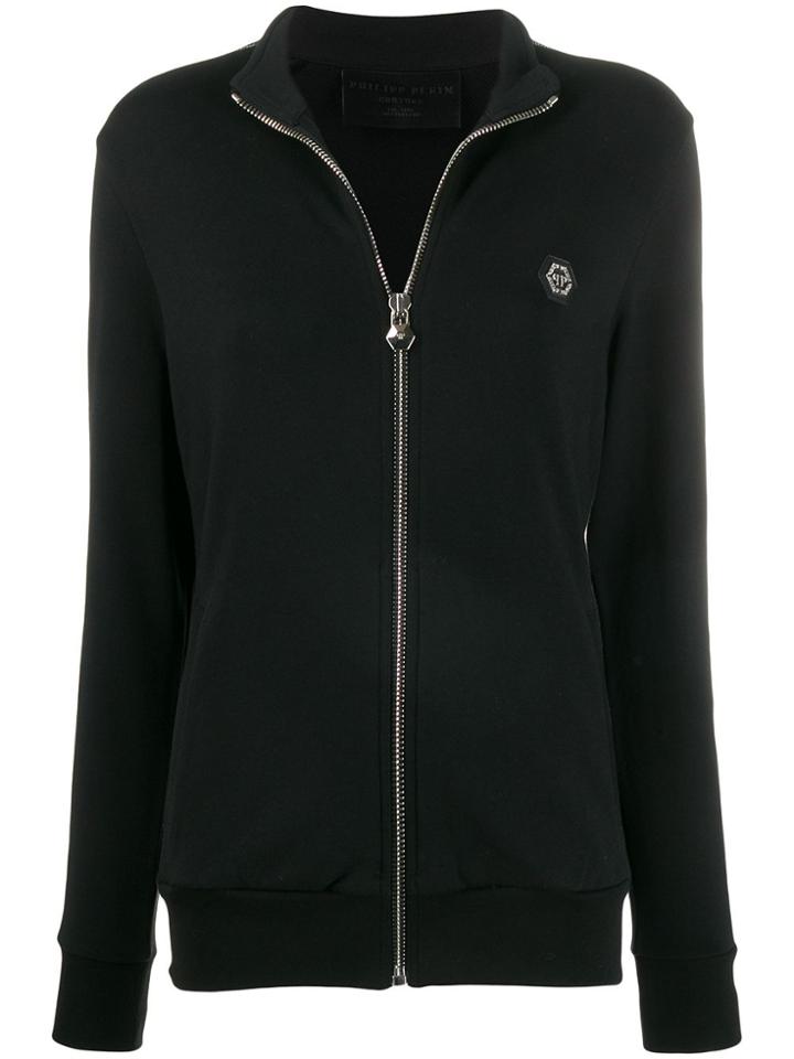 Philipp Plein Logo Tape Sports Jacket - Black