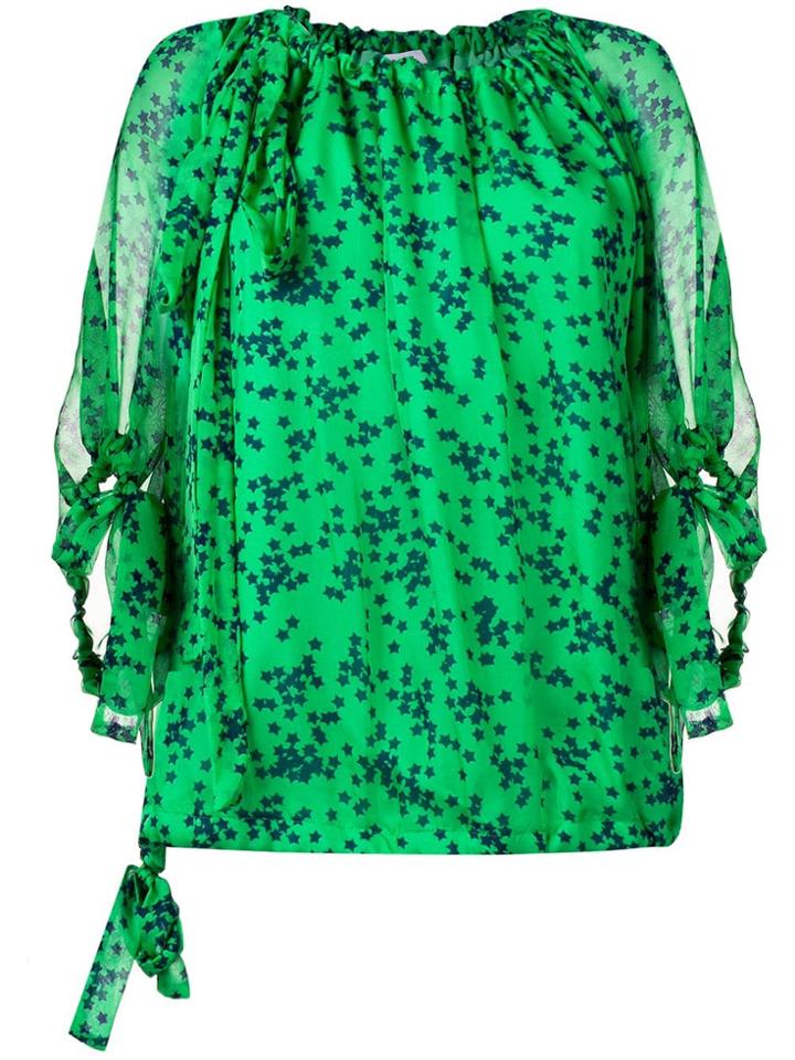 P.a.r.o.s.h. Star Print Blouse - Green