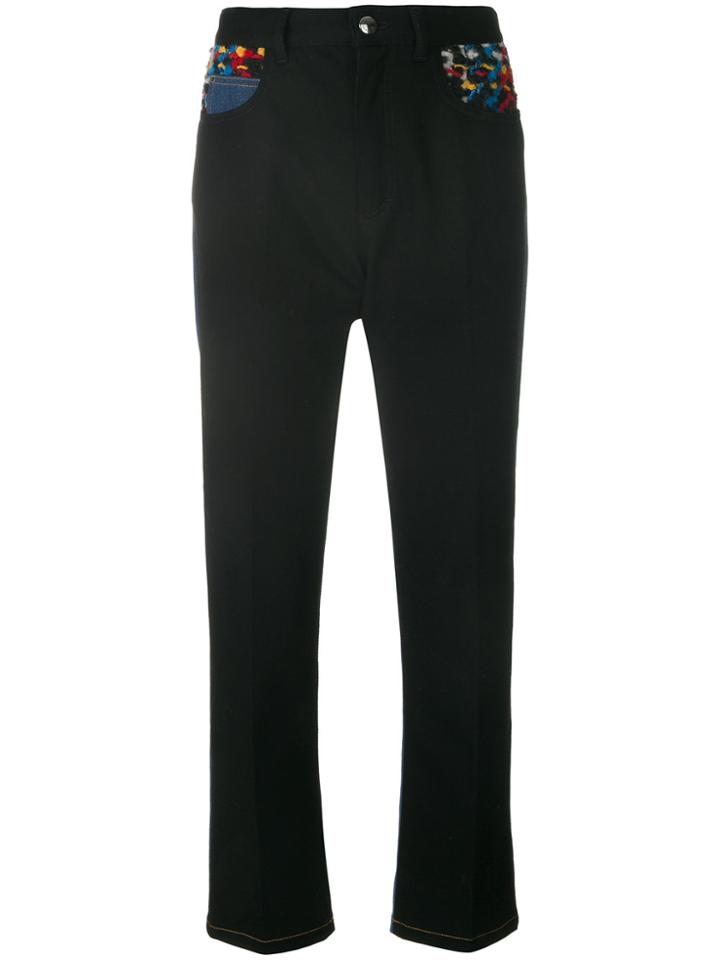 Sonia Rykiel Patchwork Jeans - Black