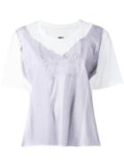Mm6 Maison Margiela Blouse Print T-shirt - White