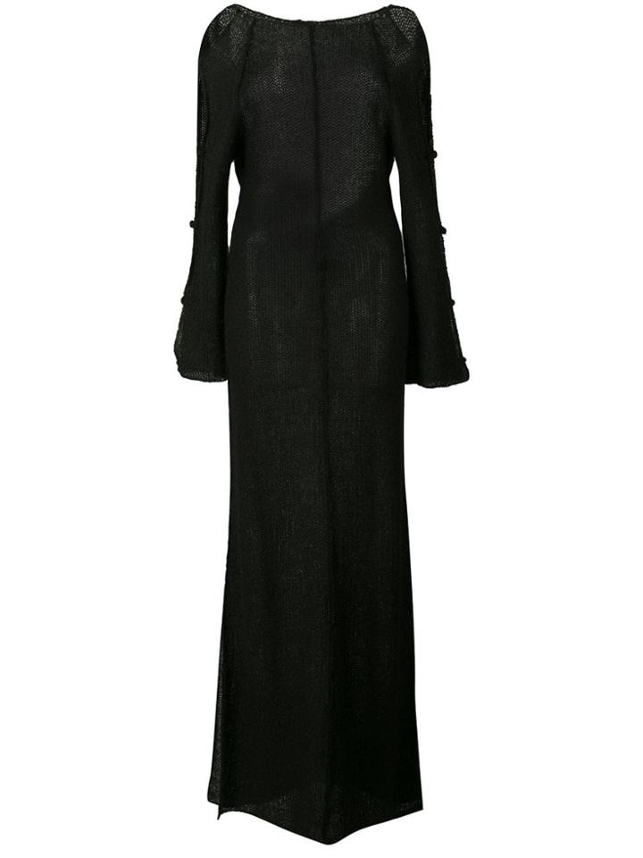Eckhaus Latta Cut Out Sleeve Dress - Black