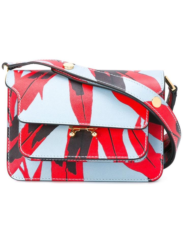 Marni - Mini Trunk Shoulder Bag - Women - Calf Leather - One Size, Women's, Blue, Calf Leather