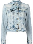 Dondup Cropped Denim Jacket, Women's, Size: Medium, Blue, Cotton