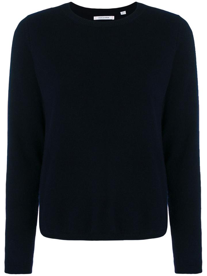 Chinti & Parker Knitted Pineapple Top - Blue