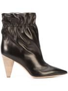 Derek Lam Carmen Elastic Cone Heel Bootie - Black