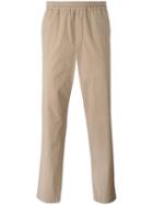 Msgm Plain Track Pants, Men's, Size: 50, Nude/neutrals, Cotton/spandex/elastane