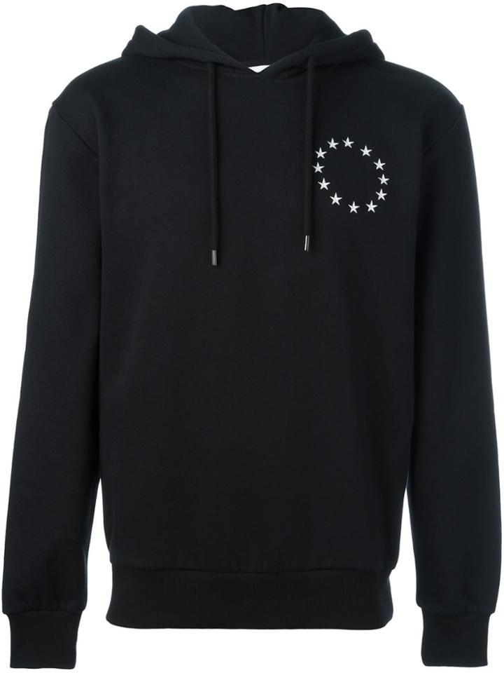 Études Circular Star Print Hoodie - Black