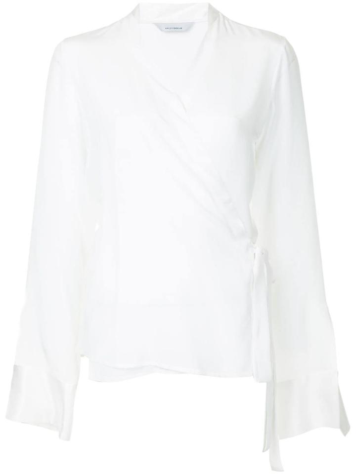 Kacey Devlin Wrap Blouse - White
