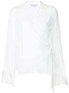 Kacey Devlin Wrap Blouse - White