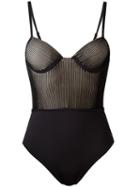 La Perla Millerighe Swimsuit, Women's, Size: 34b, Black, Nylon/spandex/elastane