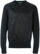 Alexander Mcqueen Skull Jacquard Sweatshirt, Men's, Size: Xl, Black, Cotton/spandex/elastane/silk
