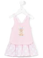 Lapin House - Bunny Print Dress - Kids - Cotton/spandex/elastane/tactel - 12 Mth, Pink/purple